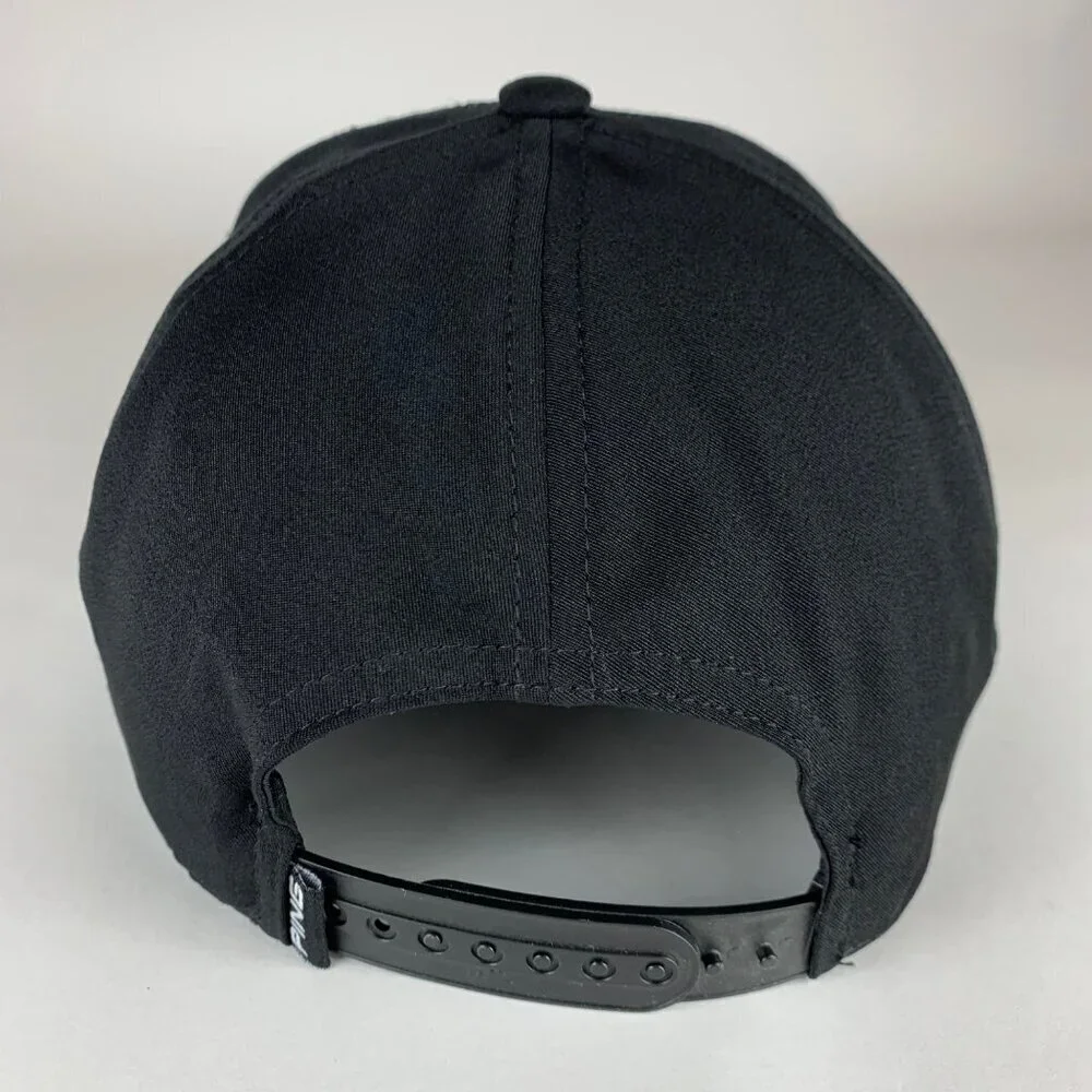 Ping Golf Mens Black Play Your Best Snapback Hat